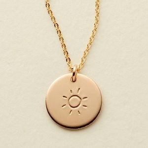 “Here Comes the Sun” Dainty Cute Charm Necklace